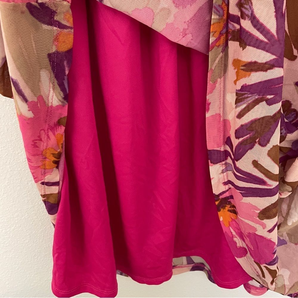 Kathy Ireland Ruched Ruffled Midi Dress - Picture 7 of 8